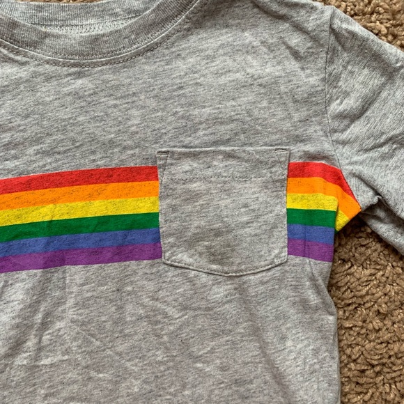 Carter’s Rainbow Striped Toddler Shirt - Picture 2 of 3